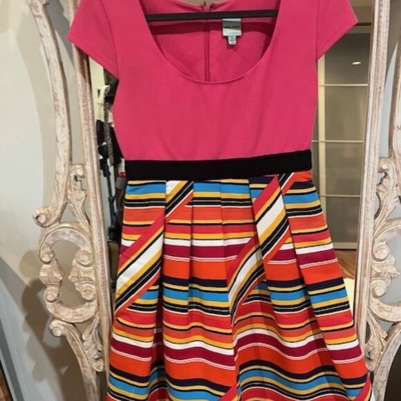 Anthropologie Plenty Tracy Reese Striped Fit & Flare Dress - Picture 1 of 3